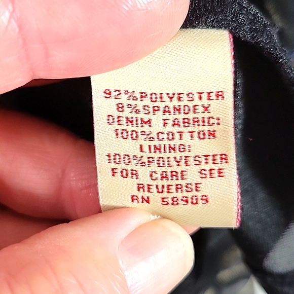 REBA Western Lightweight Button Up Denim&Lace Embroidered Blouse Size M - Picture 7 of 11